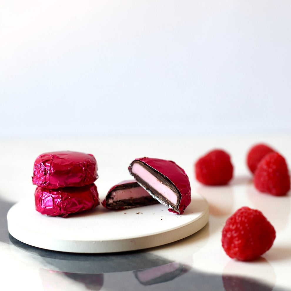 Chocolate Creams. Raspberry Rhapsody - 150g – Be Kynd Chocolate