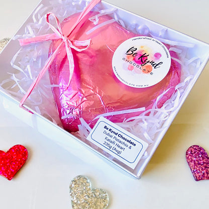 Dubai Style Pistachio & Kataifi Mylk Chocolate Heart.
